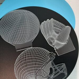 3-in-1 USB Night Light – Sports Theme, Tap Control, Color-Changing